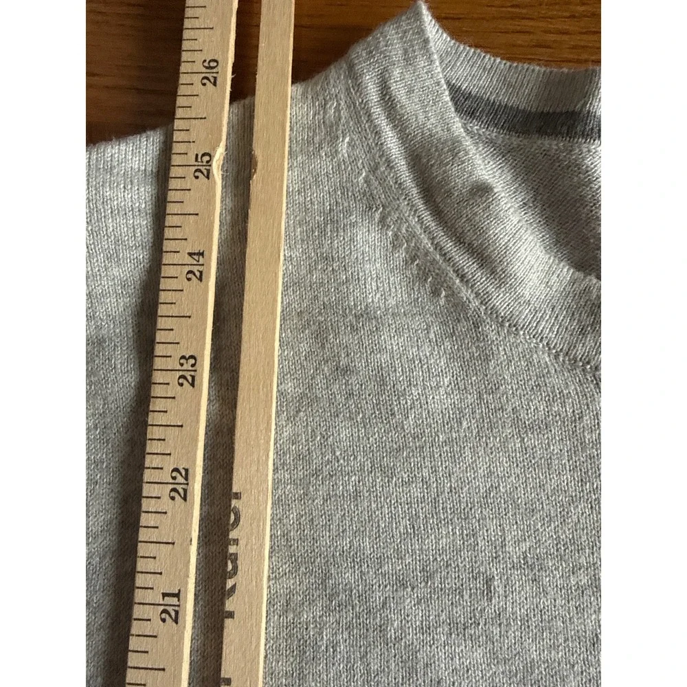 Banana Republic Mens Grey Premium Luxe Yarn Silk‎ Cashmere Blend Sweater Large